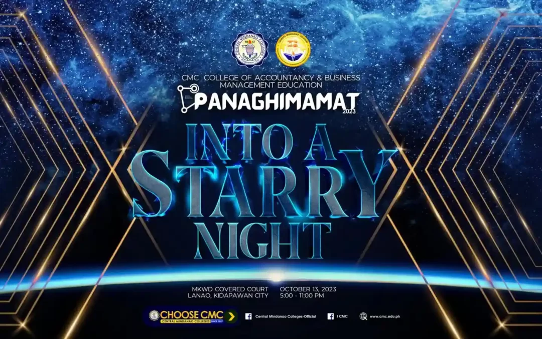 Step into the enchanting world of the CMC College of Accountancy & Business Management Education’s PANAGHIMAMAT 2023 | Into a Starry Night