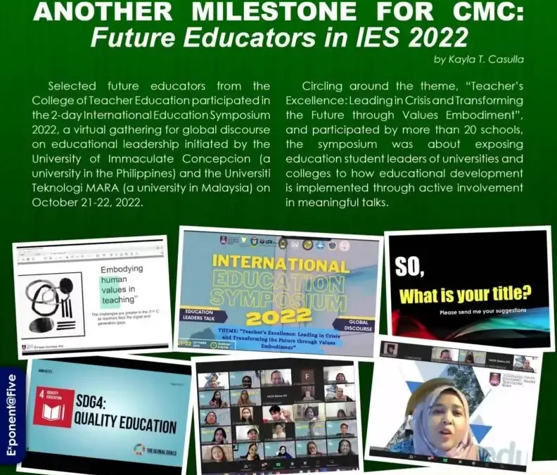 ICYMI | ANOTHER MILESTONE FOR CMC: Future Educators in IES 2022