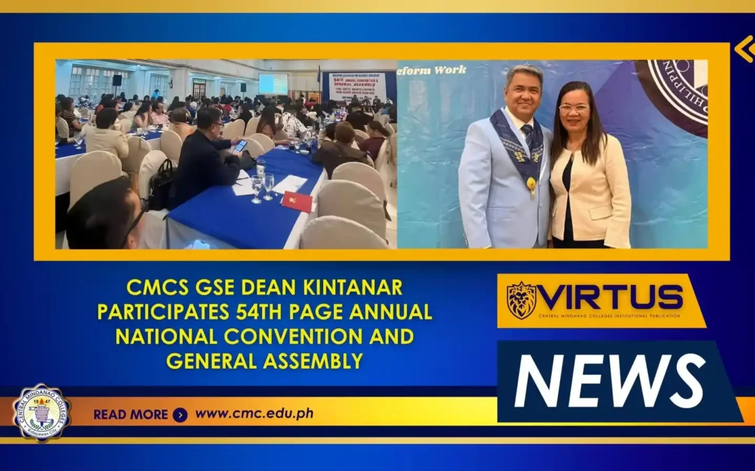 CMCs GSE Dean Kintanar participates 54th PAGE Annual National Convention and General Assembly