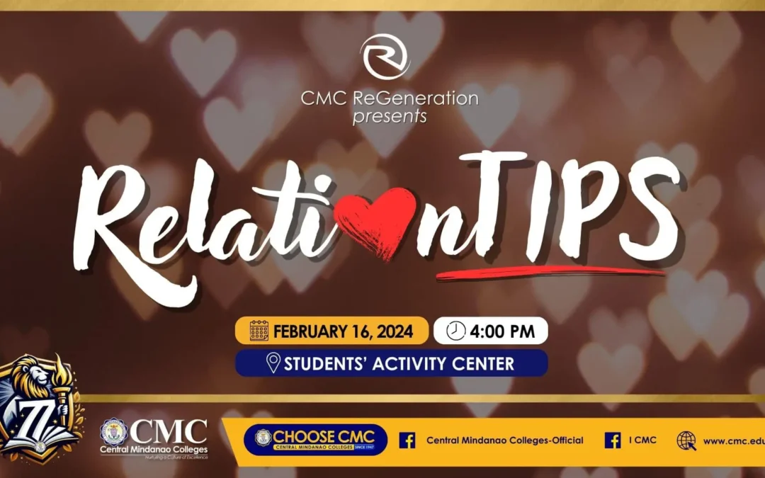 REGENERATION CMC CHAPTER presents 𝐑𝐞𝐥𝐚𝐭𝐢𝐨𝐧𝐓𝐈𝐏𝐒